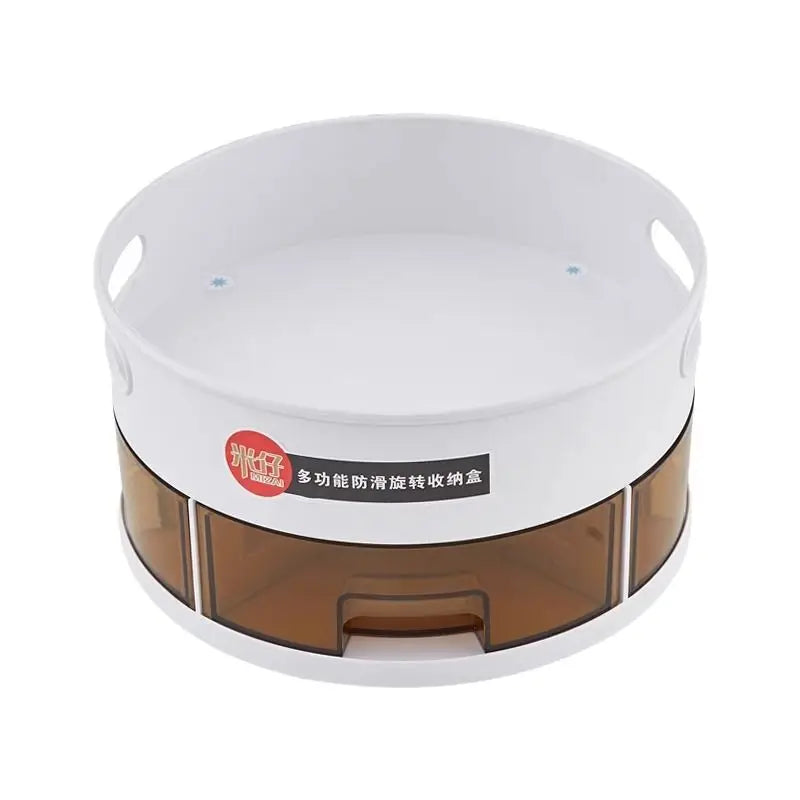 Space Saving Modern Design Rotating 360 Degree Countertop Spice Organizer for Small Kitchens Home Cooks and Busy Households Peaceful Pleasures Health and Wellness