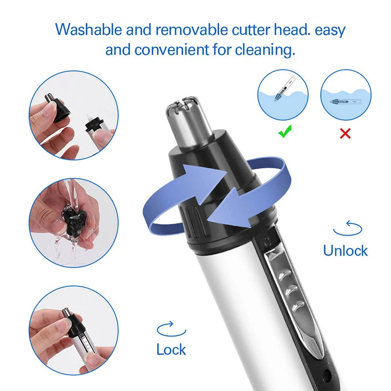 Professional High Quality Advanced Shaving System 4 in 1 Rechargeable Shaver Hair Clipper Nose Trimmer Eyebrow Trimmer Peaceful Pleasures Health and Wellness