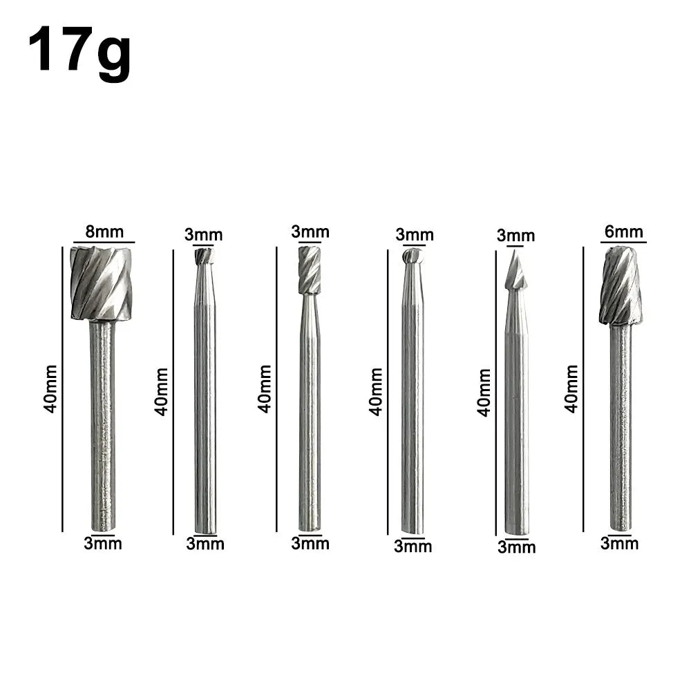 High-speed Steel Woodworking Small Rotary File Grinding Head DIY