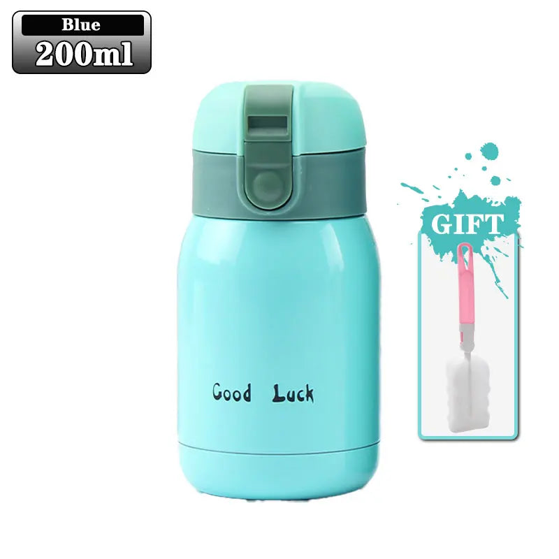200ml Kids Flip-Top Vacuum Thermos | Stainless Steel Flask