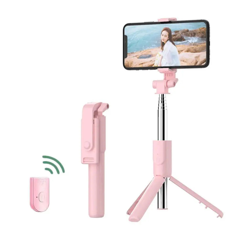 Extendable Selfie Stick Tripod with Wireless Remote & Fill Light