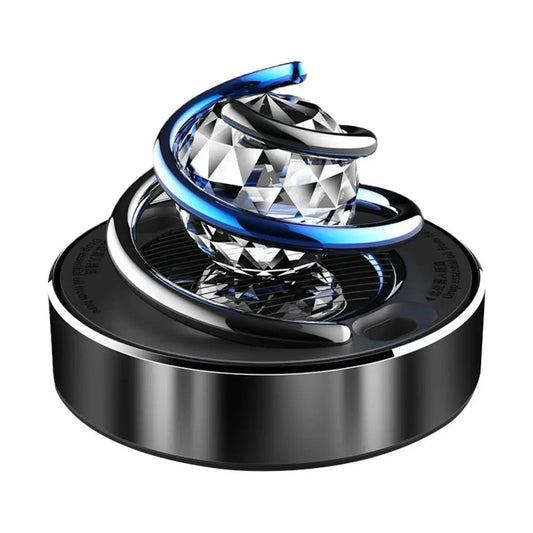 Solar Rotating Car Air Freshener | Rhinestone Aromatherapy Diffuser Car Aromatherapy Diffuser Peaceful Pleasures Health and Wellness