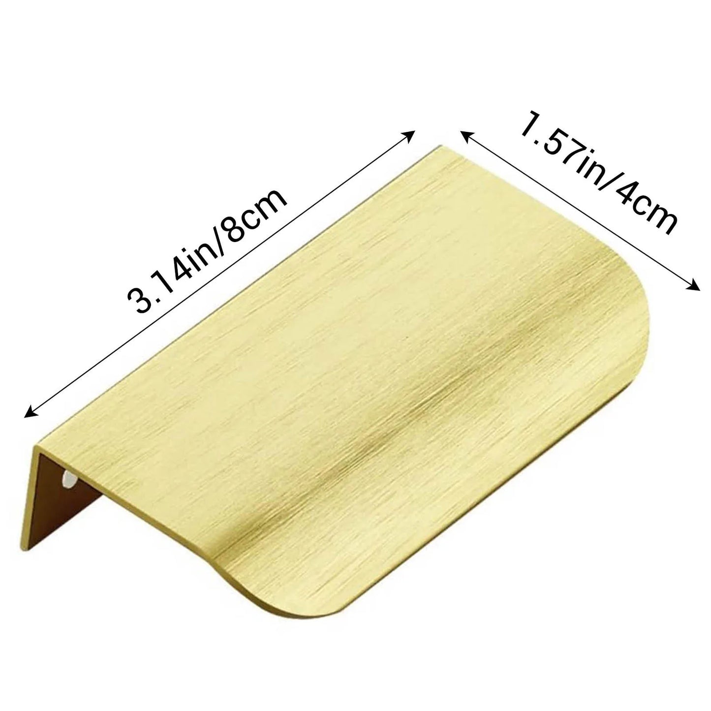 Finger Edge Pulls for Cabinets Metal Dresser Knobs Cabinet Door Pulls Knobs for Furniture Closet Wardrobe Peaceful Pleasures Health and Wellness