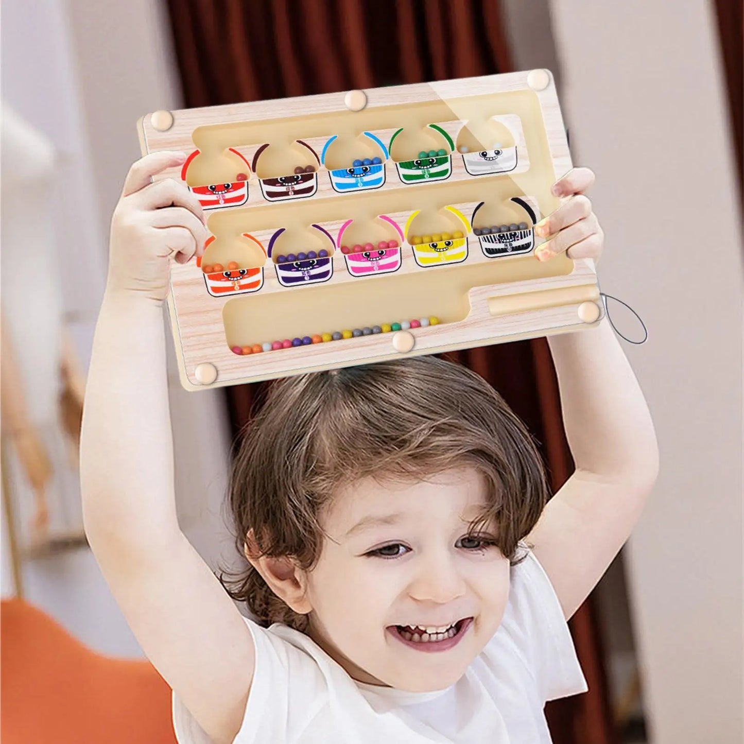 Magnetic Color & Number Maze Board – Toddler Learning Toy Magnetic Maze Puzzle Peaceful Pleasures Health and Wellness
