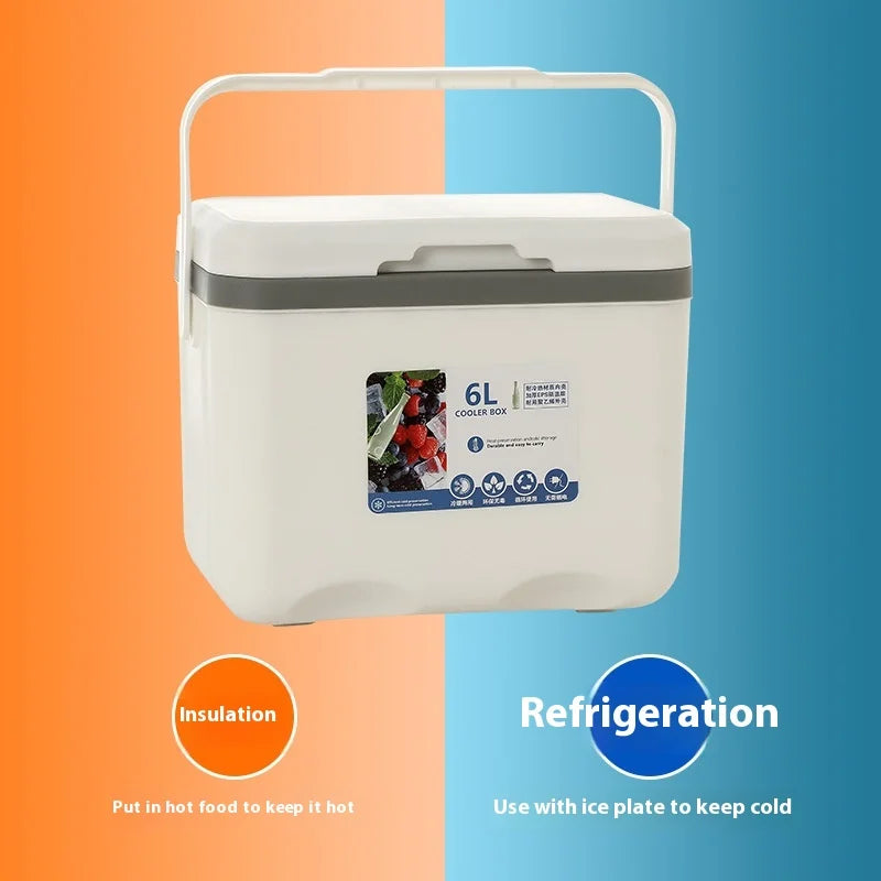 12L Outdoor Camping Night market stall Lunch Beer Cooler incubator with temperature display Portable Picnic retain freshness Box Peaceful Pleasures Health and Wellness