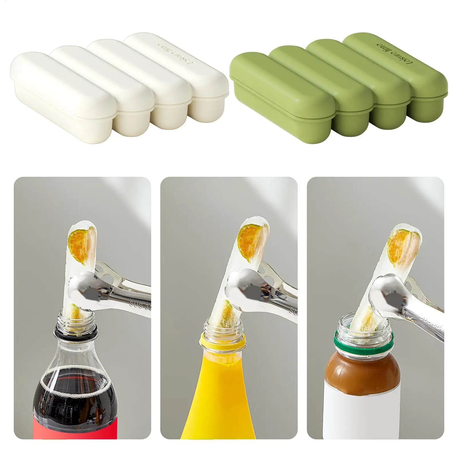 Silicone Ice Stick Tray Long Icecube Maker Easy Release Ice Stick Mold For Water Bottles, Whisky Cocktail Juice, Home Pool Peaceful Pleasures Health and Wellness