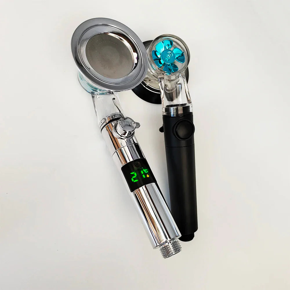 3-Mode High Pressure Turbo Fan Shower Head | Water Saving