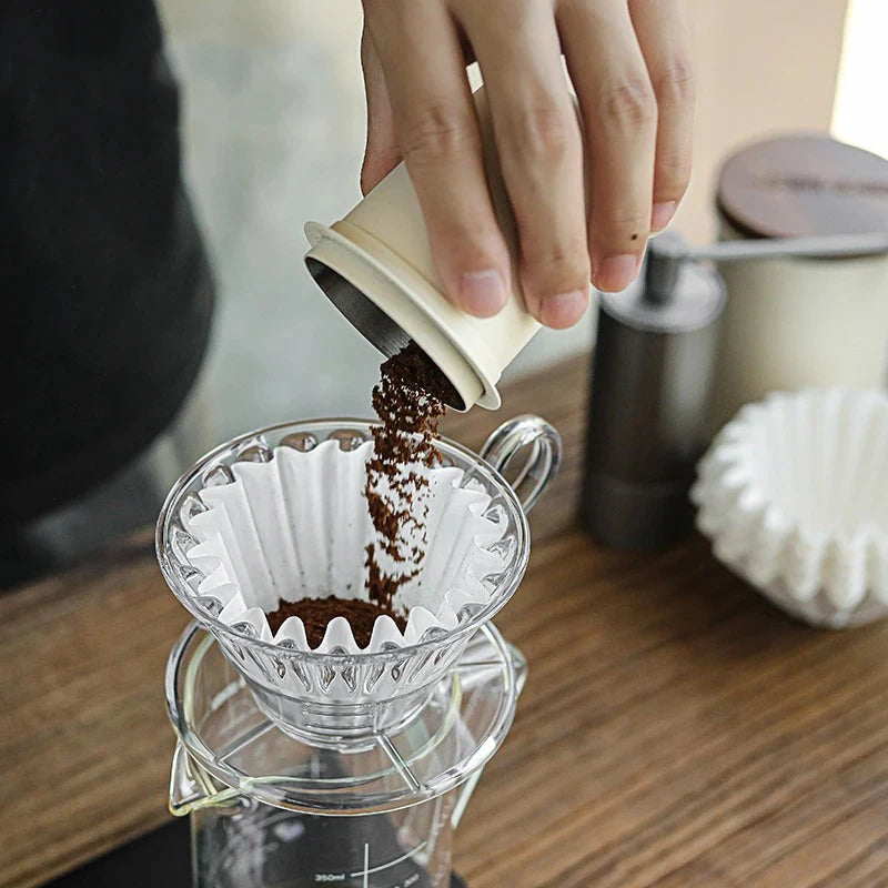 50pcs/Set White Coffee Filters Single Serving Paper for Coffee Machine 1-4 cups White Filter Paper Cake Cup Coffee Paper Filter Peaceful Pleasures Health and Wellness