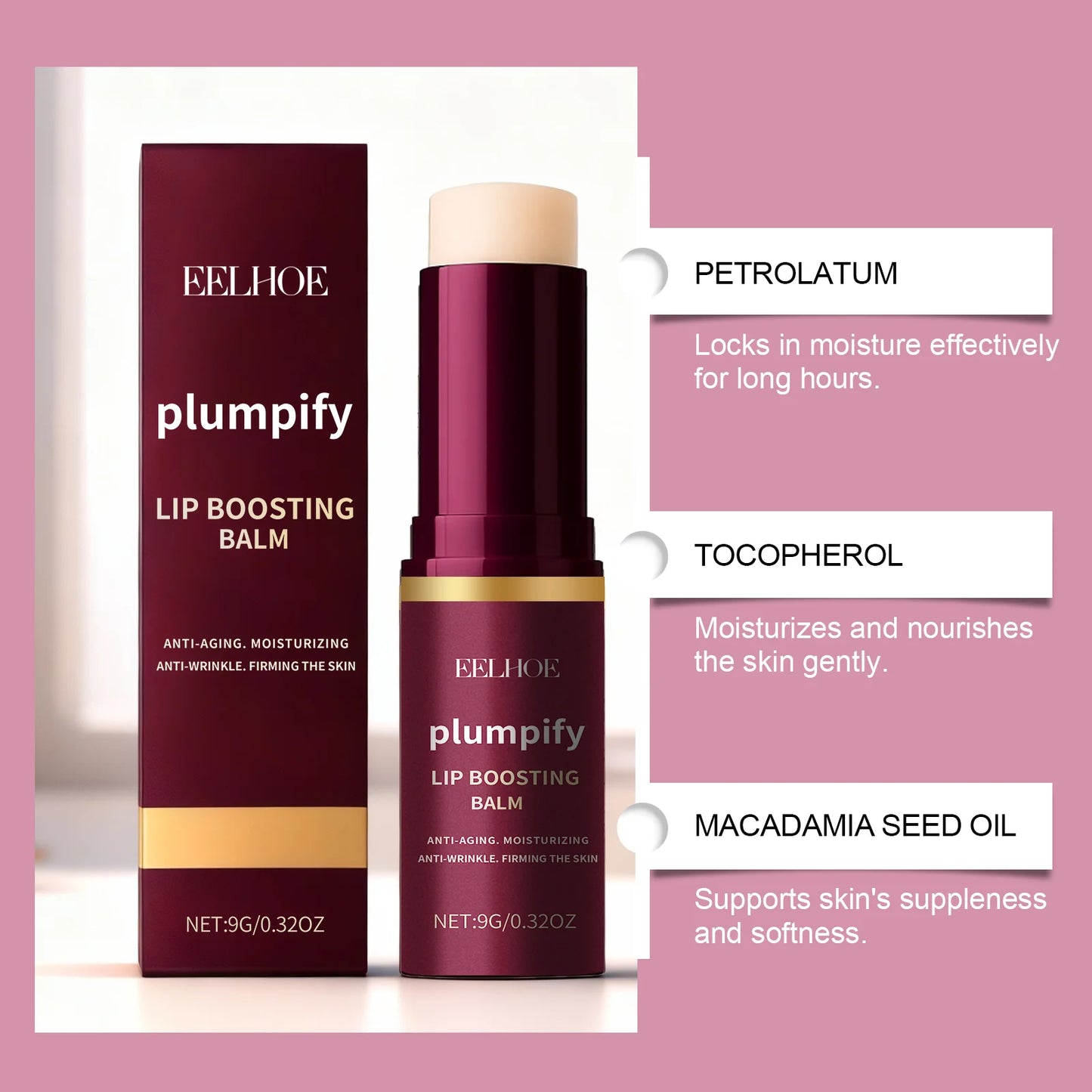 Plumpify Lip Boosting Balm | Collagen, Shea & Vitamin E