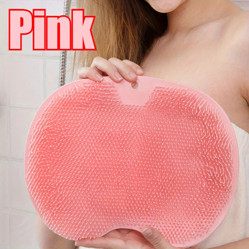 Silicone Foot Scrubber Massage Pad – Non-Slip Bath Mat