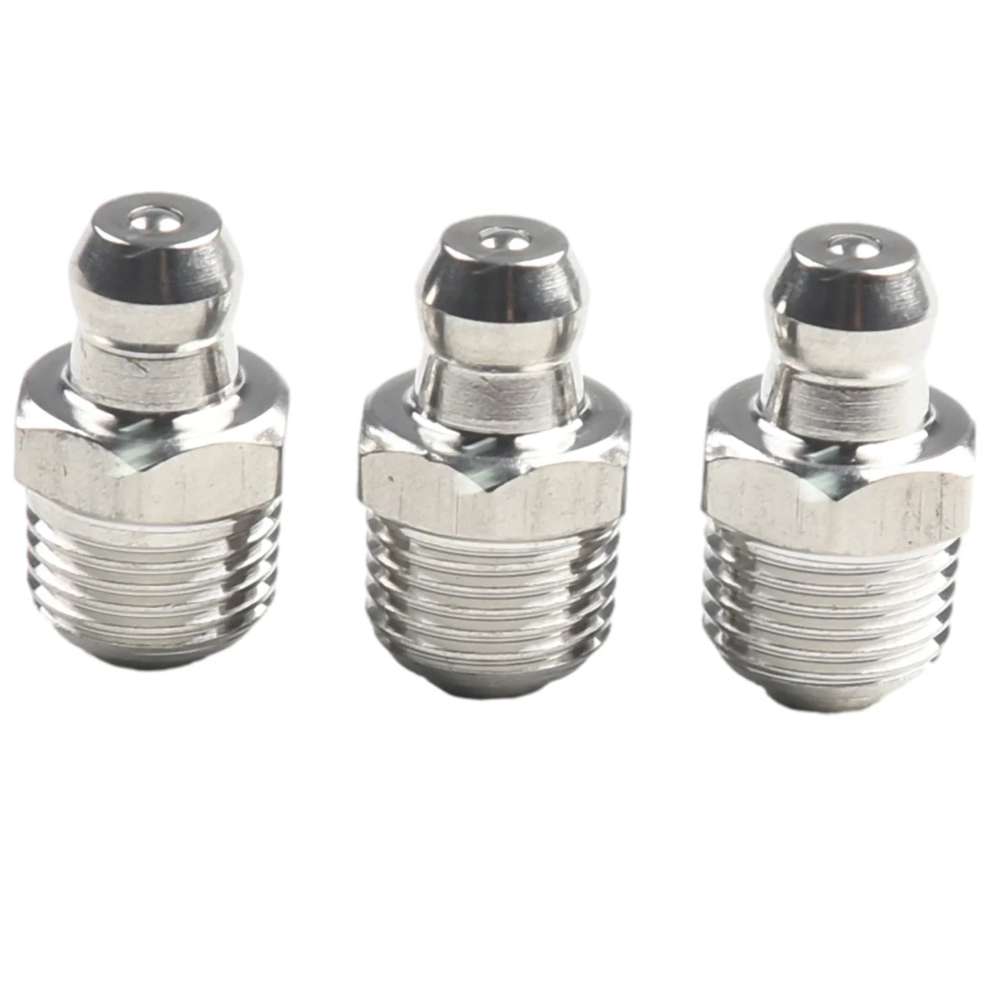 10-Pack M10 Stainless Steel Straight Hydraulic Grease Fittings