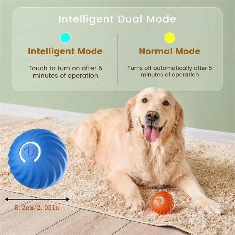 USB Rechargeable Interactive Bouncing Ball for Dogs & Cats