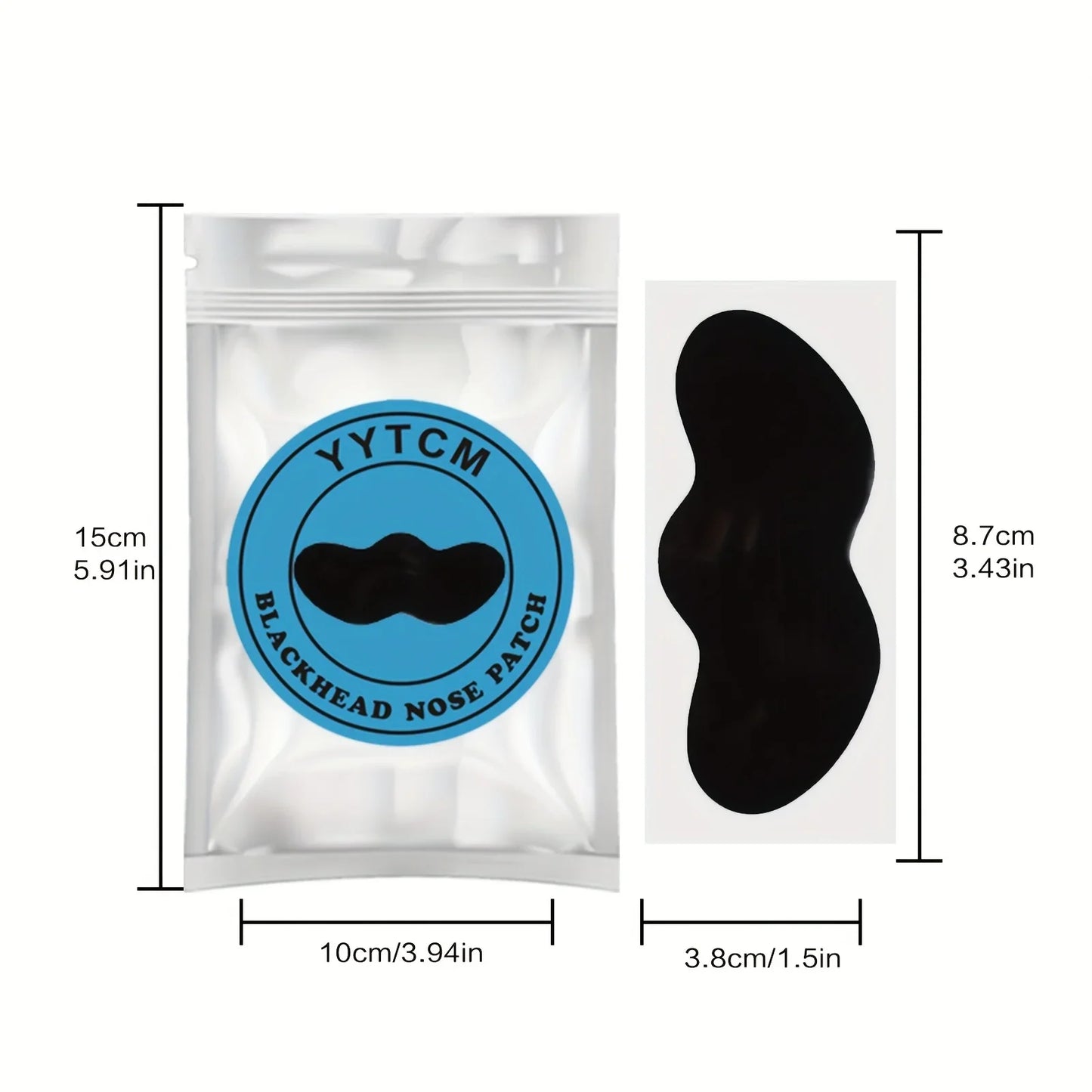 Witch Hazel Bamboo Charcoal Nose Strips – 30 Pcs | Deep Cleanse