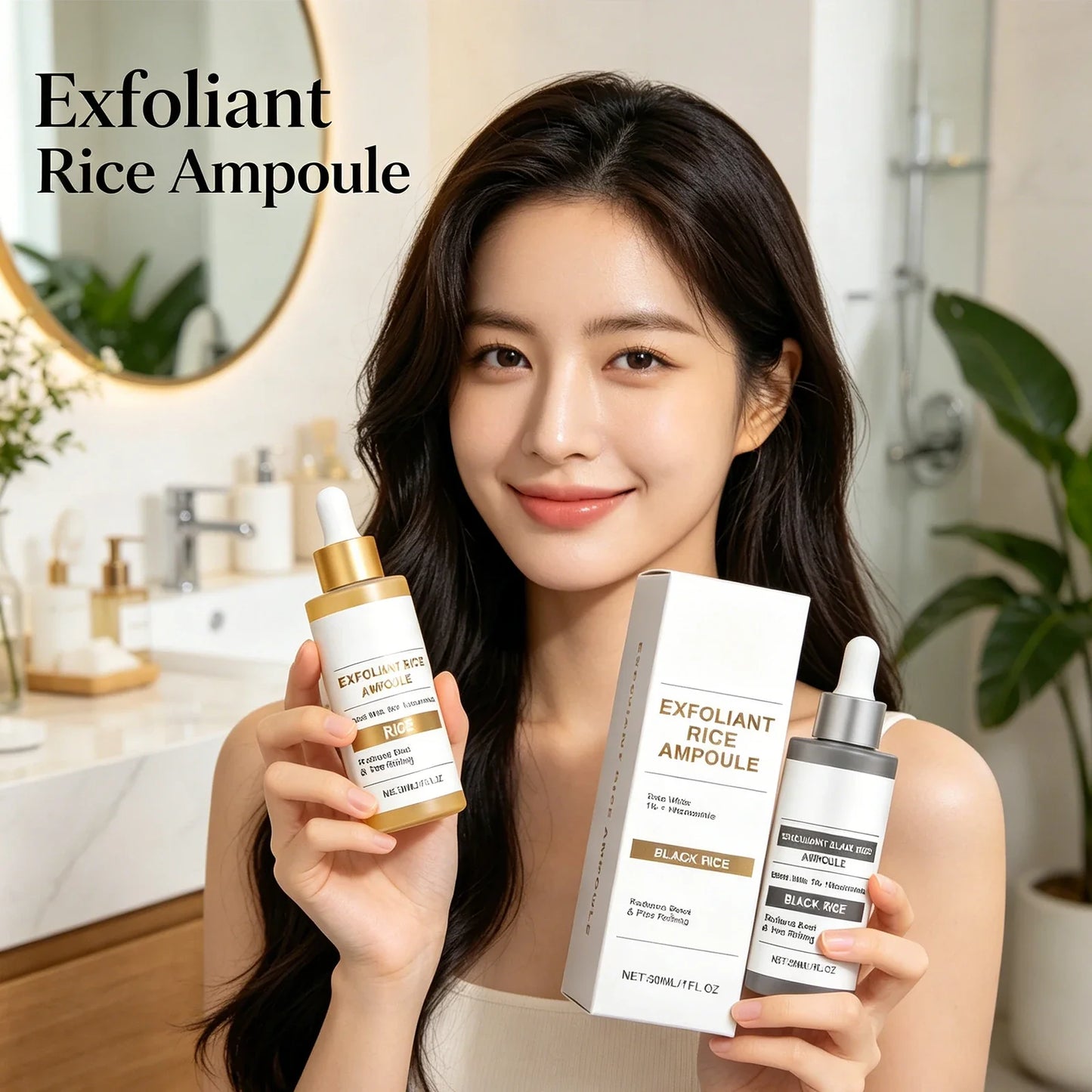 Black Rice Ampoule Brightening Exfoliant – Face & Body Scrub