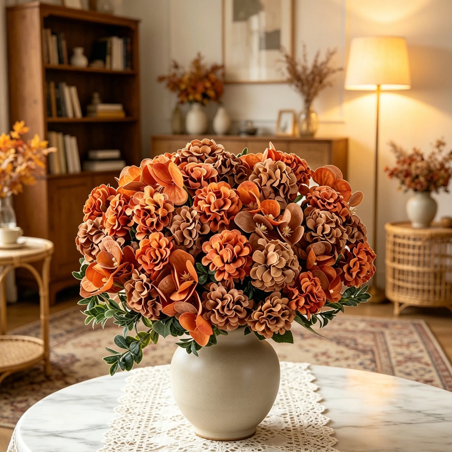 Artificial Silk Hydrangea Bouquet for Wedding & Home Decor