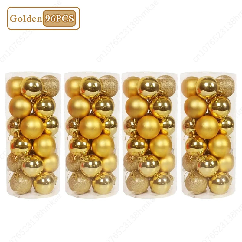 24-Pack Shatterproof Christmas Ball Ornaments | Multicolor Baubles