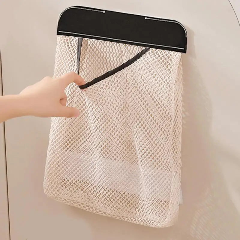 Wall Mounted Mesh Storage Bag | No-Drill Door Organiser