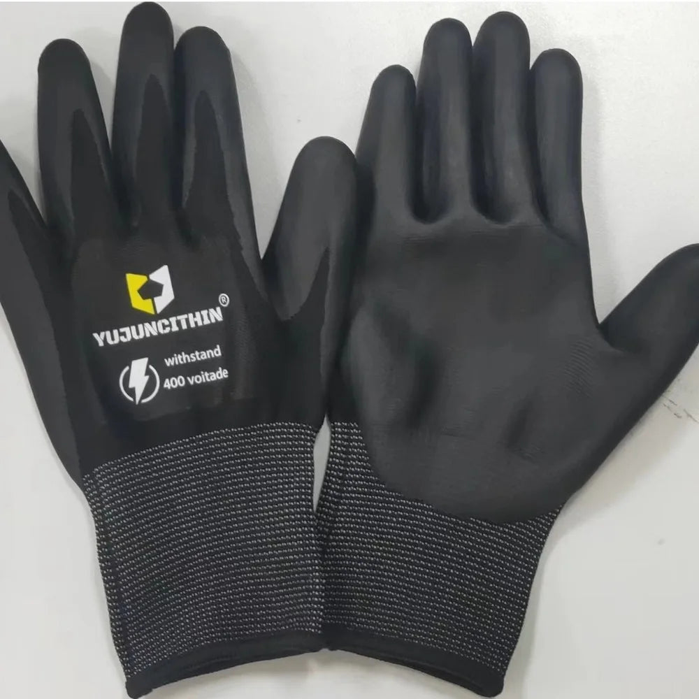 Durable 400/500V Insulated Working Gloves Nitrile Safety Safety Electrician Gloves Ultra-thin Protective Gloves Electrician Work Peaceful Pleasures Health and Wellness