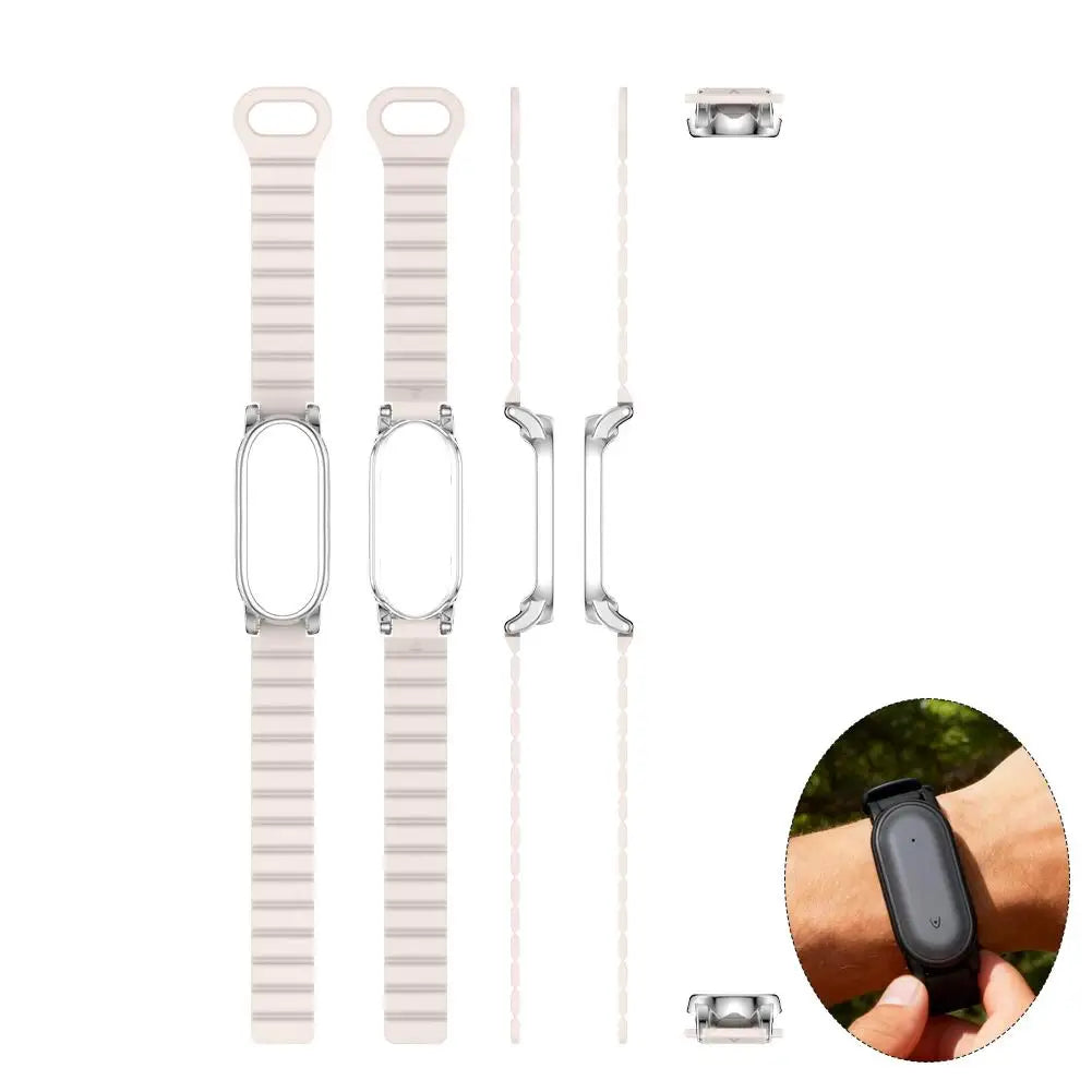 For PLAUD NotePin/NotePin S Recording Device PC Case Strap Magnetic Silicone Strap Replacement Case Accessories Peaceful Pleasures Health and Wellness Starlight