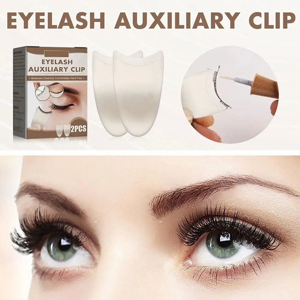 Plastic False Eyelash Curler & Applicator Tweezer Tool