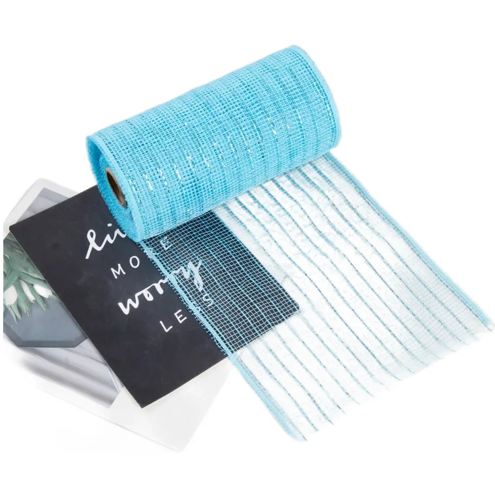 10 Yard PP Mesh Ribbon Roll Christmas Garland Material Holiday