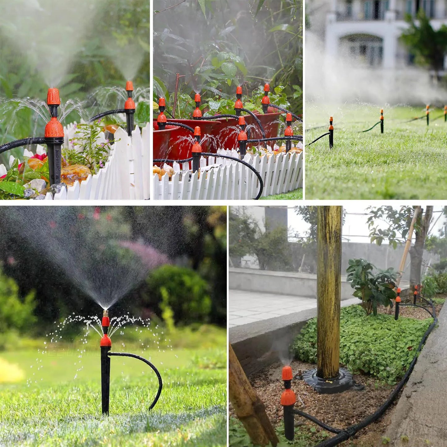 10M-100M 3/5mm 4/7mm 8/11mm Pipes 1/8'' 1/4'' 3/8'' PVC Garden Hose Black Micro Drip Irrigation Tube for Plants Watering System Peaceful Pleasures Health and Wellness