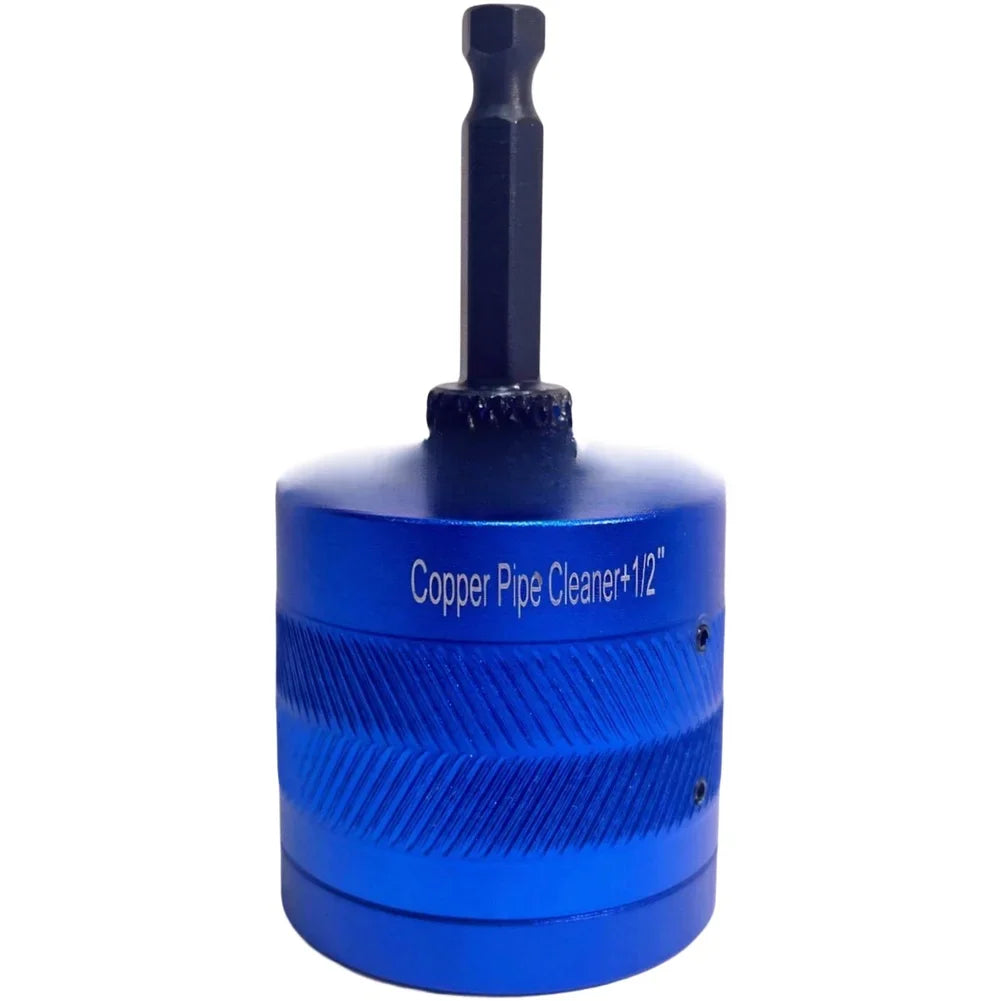 Copper Pipe Cleaning Brush Set – Drill-Powered 1/2, 3/4 & 1 In