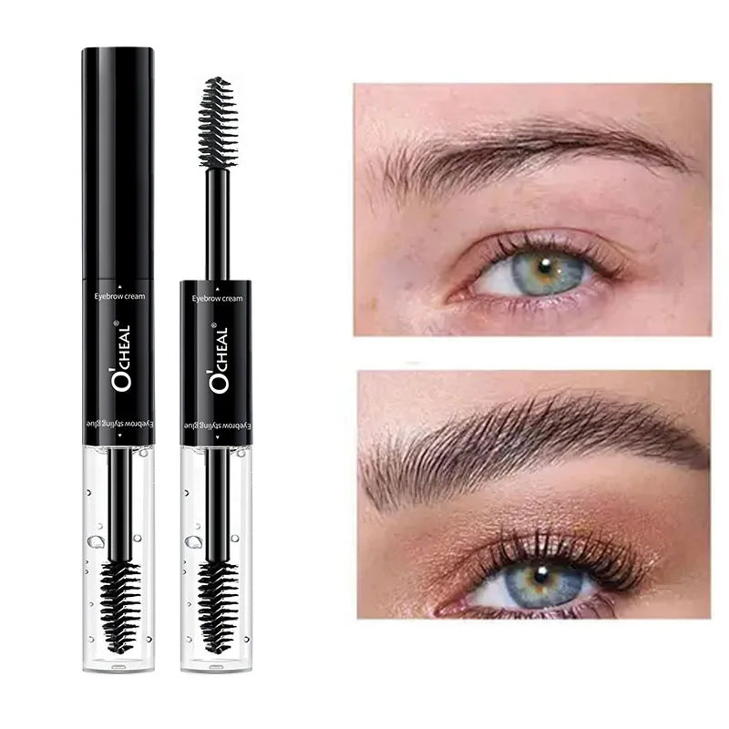 Dual-Head Waterproof Eyebrow Dye – Natural 3D Brow Cream