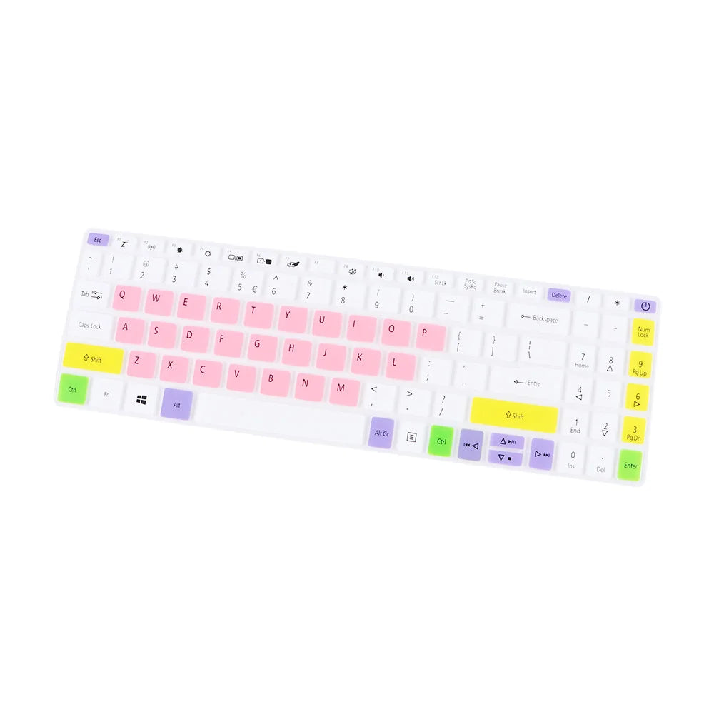 Notebook Keyboard Cover Keyboard Cover Protector Keyboard Skin Laptop Keyboard Cover Peaceful Pleasures Health and Wellness multicolor pink