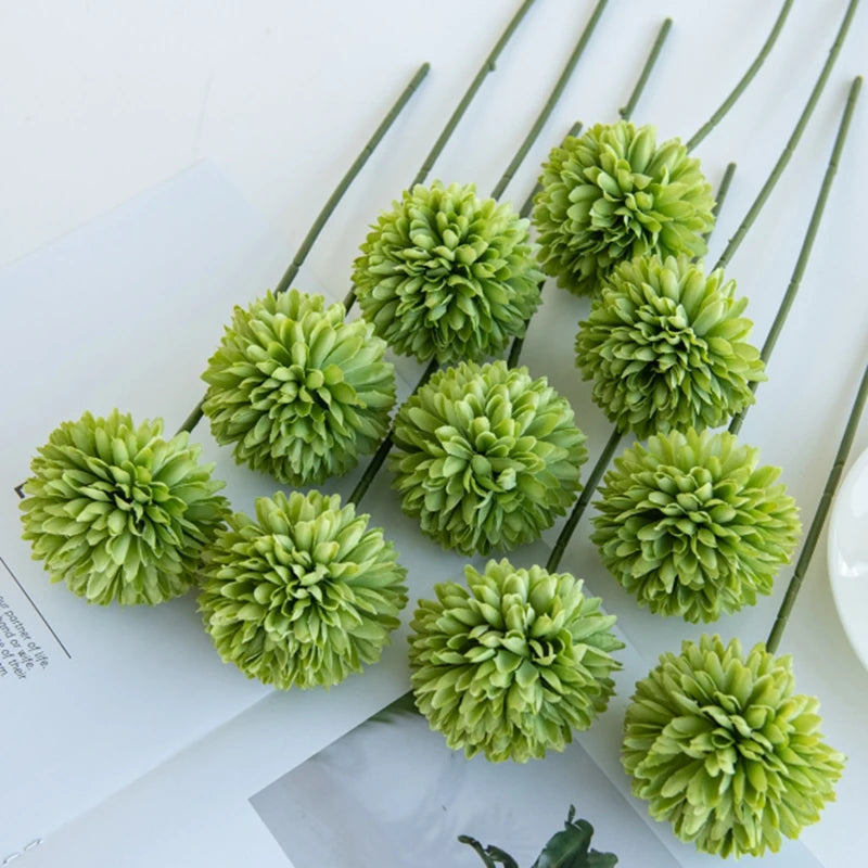 Silk Artificial Dandelion Flowers | Wedding & Home Décor Bouquet