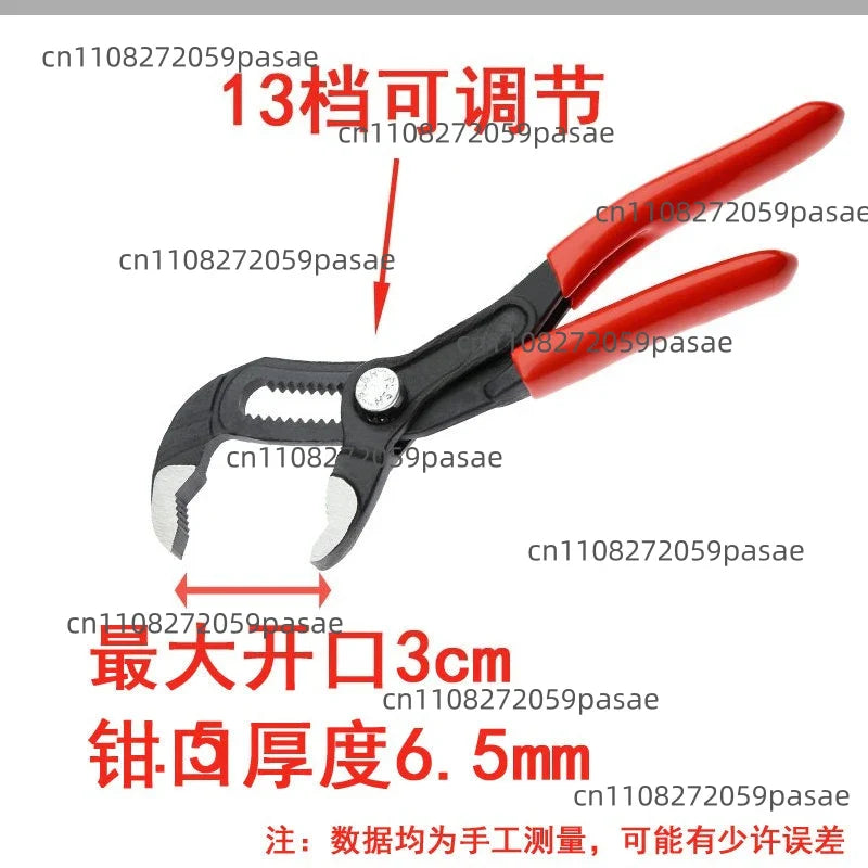 5" Mini Water Pump Pliers – Adjustable Push Button EDC Wrench