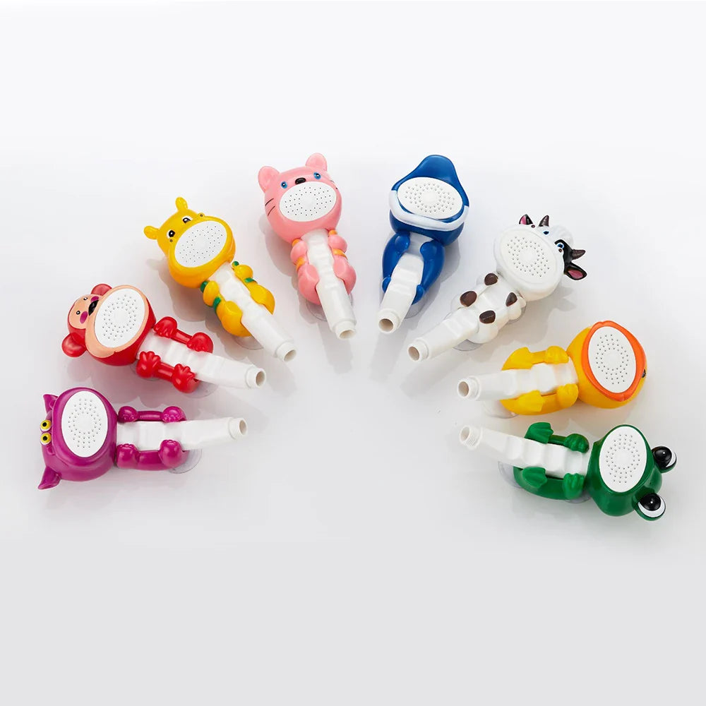 Cartoon Kids Shower Head with Suction Cup | Baby Bath Spray