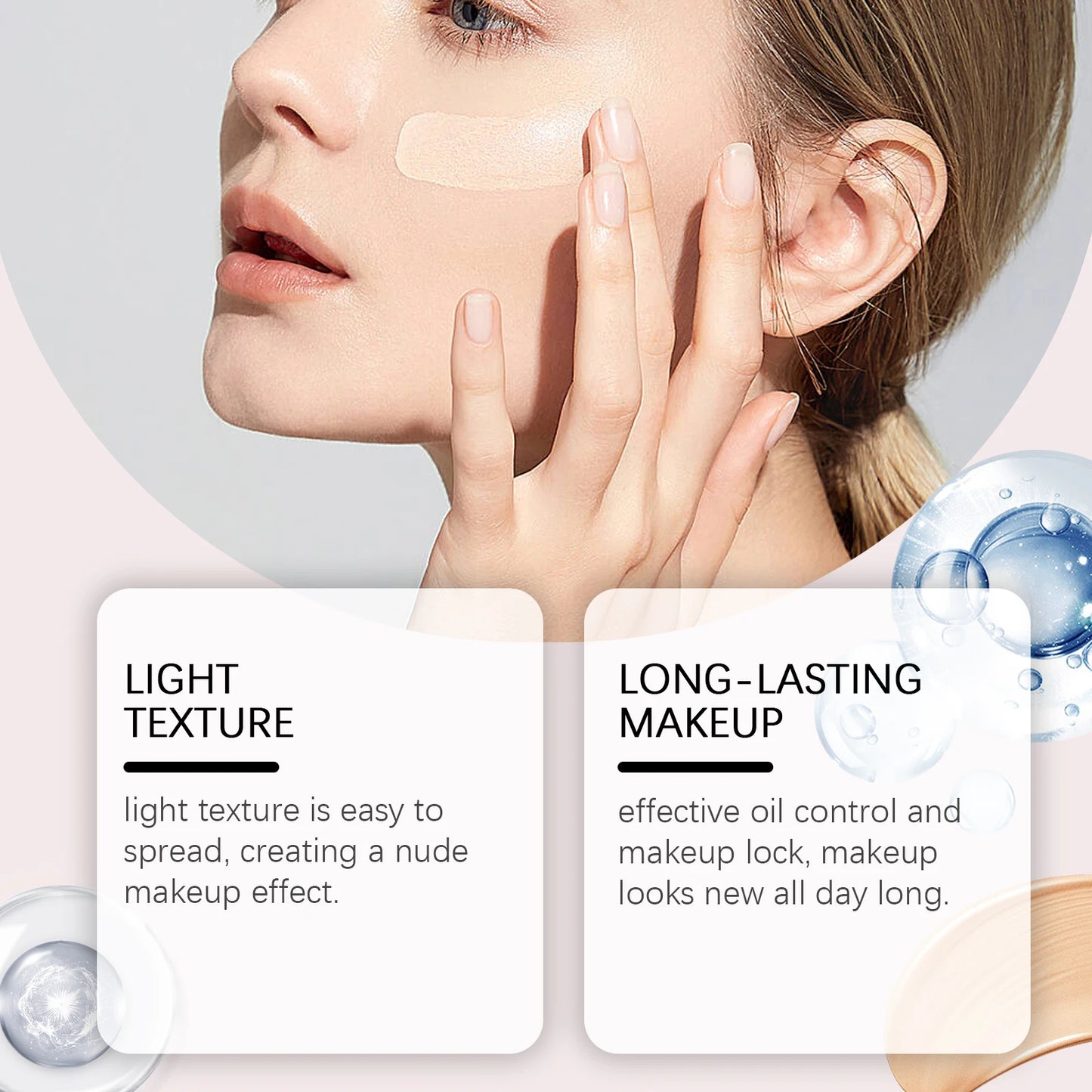 Matte Liquid Foundation BB Cream – Full Coverage Oil Control