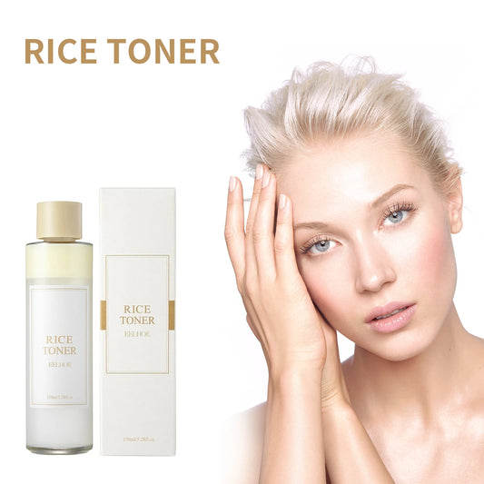 Rice Water Face Toner Essence Deep Moisturizing Repairing Skin Barrier Shrink Pore Brightening Anti Aging Nourishing Toner 150ml Peaceful Pleasures Health and Wellness