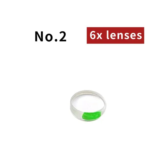 37 45 Degree Peep Sight Hole Aperture Inner Core Clarifier Lens 4X 6X
