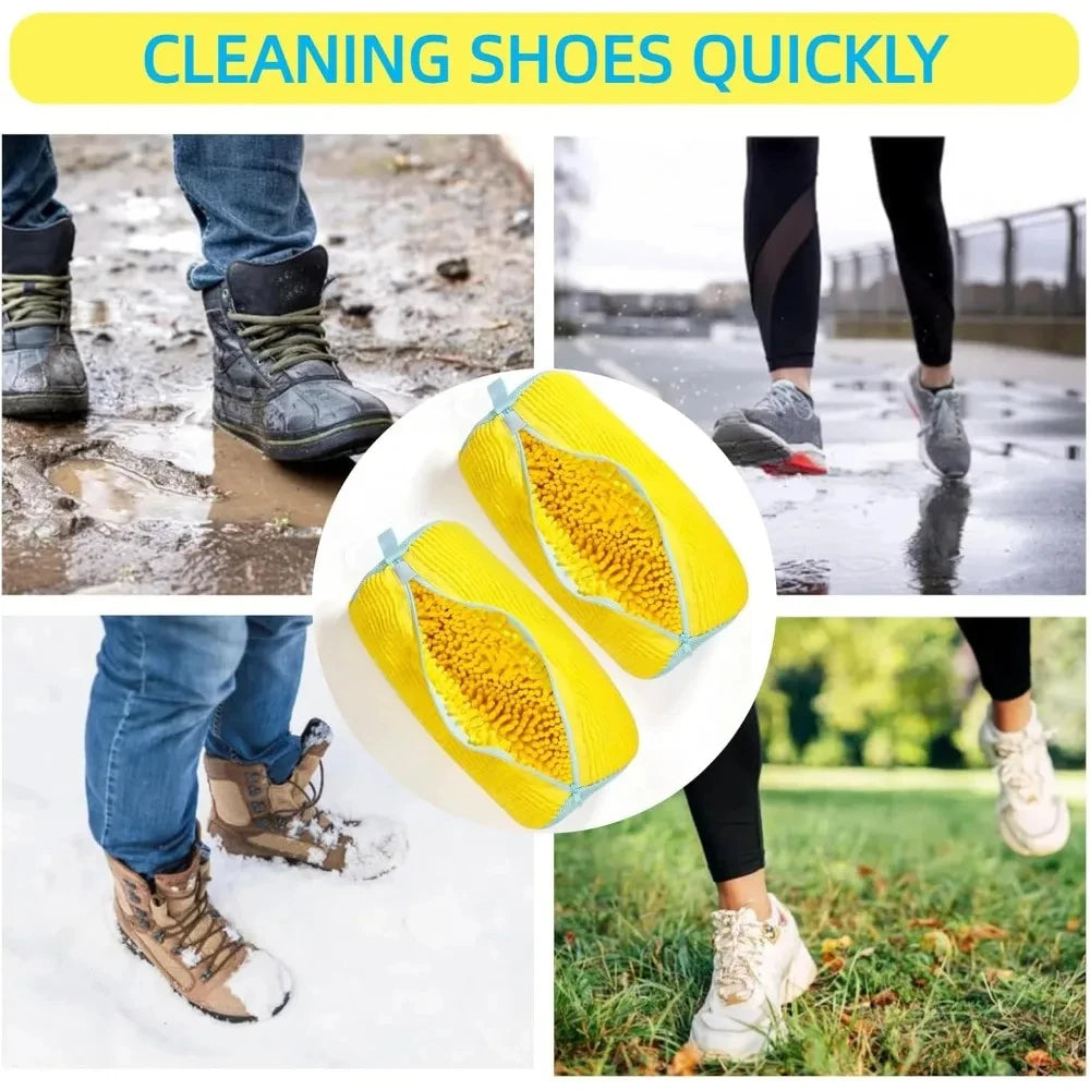 1PCS Wash Shoes Bag Padded Net Laundry Shoes Protector Fluffy fibers Polyester Washing Shoes Machine Laundry Bag Drying Bags Peaceful Pleasures Health and Wellness