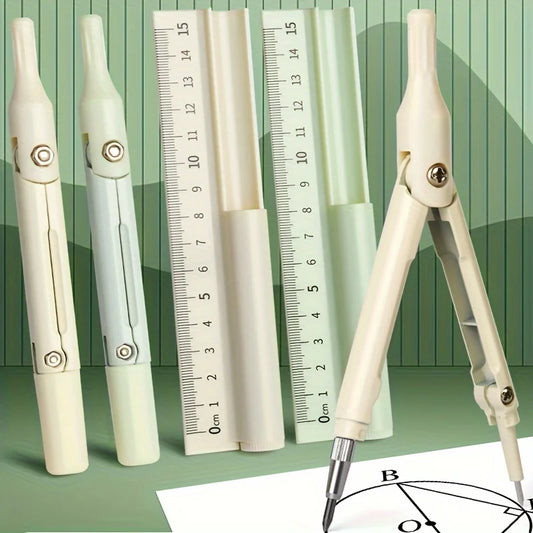 Multi Functional Compass Ruler Pencil Three One Student Specific Exam Peaceful Pleasures Health and Wellness