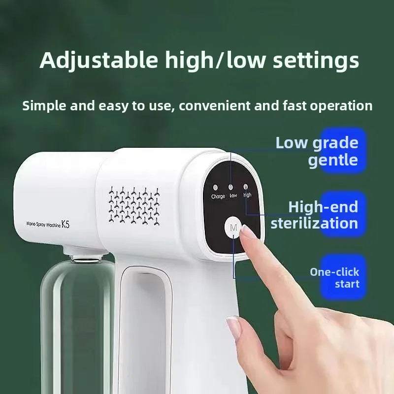 Blue Light Nano Hair Care Spray 380ML USB Rechargeable Wireless Steam Professional Styling Tool Profesional Hair Accessoriesde Peaceful Pleasures Health and Wellness