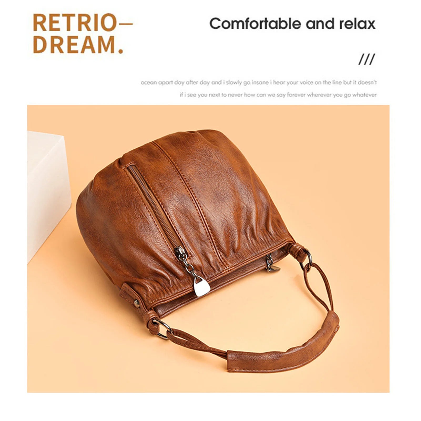 Women's Simple Shoulder Handbags Versatile Crossbody Bag with Portable Top Handle for Casual and Work Use Peaceful Pleasures Health and Wellness