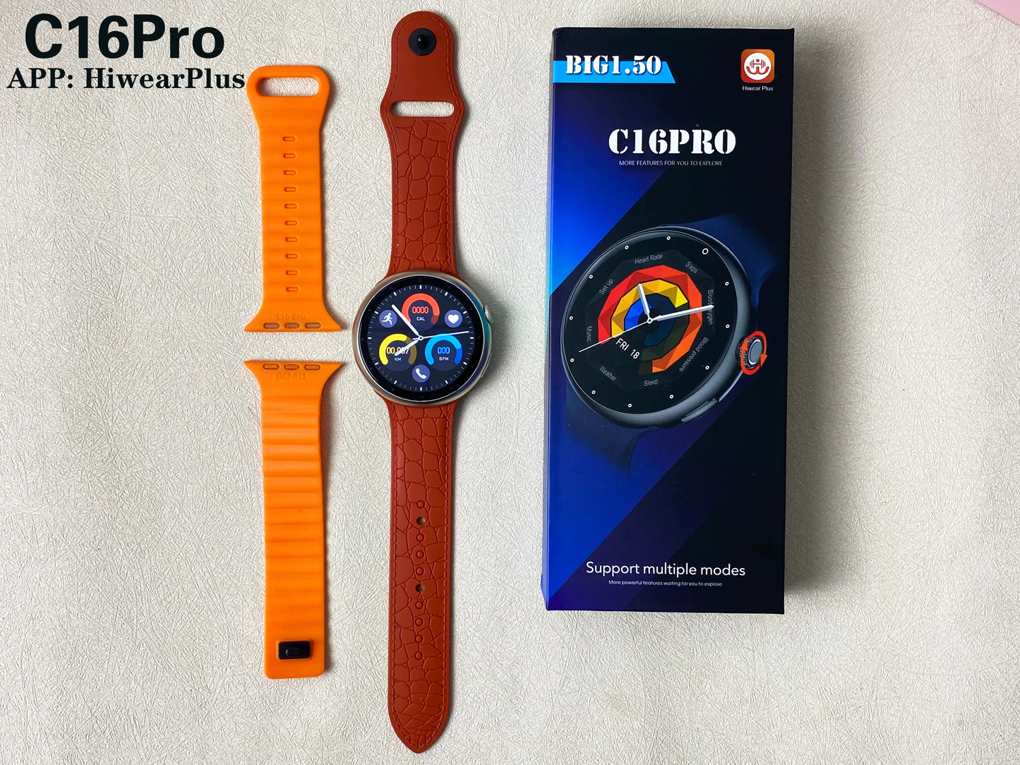 Smart Watch Men AMOLED Screen Heart Rate AI Voice Assistant GPS Track Smartwatch BT Call Sports Women Wristwatch 2IN1 Strap HW12 Peaceful Pleasures Health and Wellness Gold Smartwatch