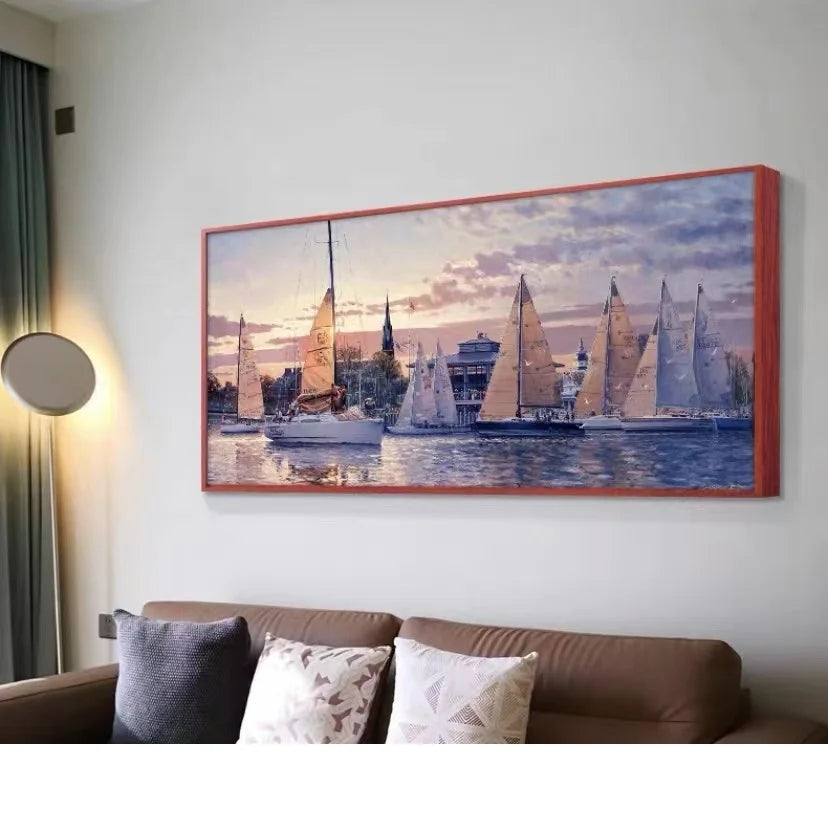 Customized Metal Picture Frame, Canvas Painting Frame, Floating Paintings Frame, DIY Aluminum Alloy, 7 Colors Available Peaceful Pleasures Health and Wellness
