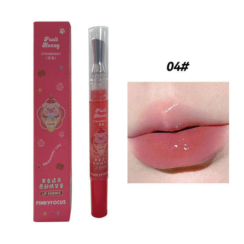 PinkyFocus Honey Lip Oil Essence – Moisturize & Smooth Lips