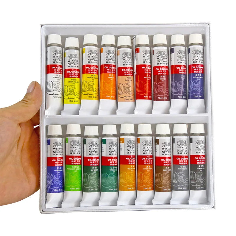 Bview Art Winsor Newton Artist Oil Paint 12 18 24 Colors Professional