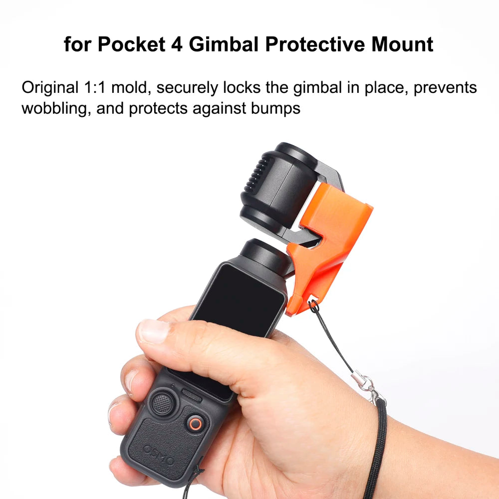 Gimbal Lock Clip For DJI Pocket 4 1:1 Mold Precision Fit Anti Shake Anti Loss Lanyard Ultra Light Four Color Options Available Peaceful Pleasures Health and Wellness