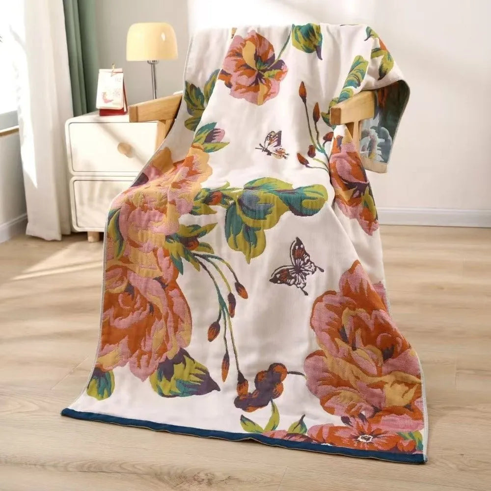 High Quality Multi Layer Bath Towel Double Sidedprinted Soft Beach Towel Multifunctional Small Blanket Universal in All Seasons Peaceful Pleasures Health and Wellness 05