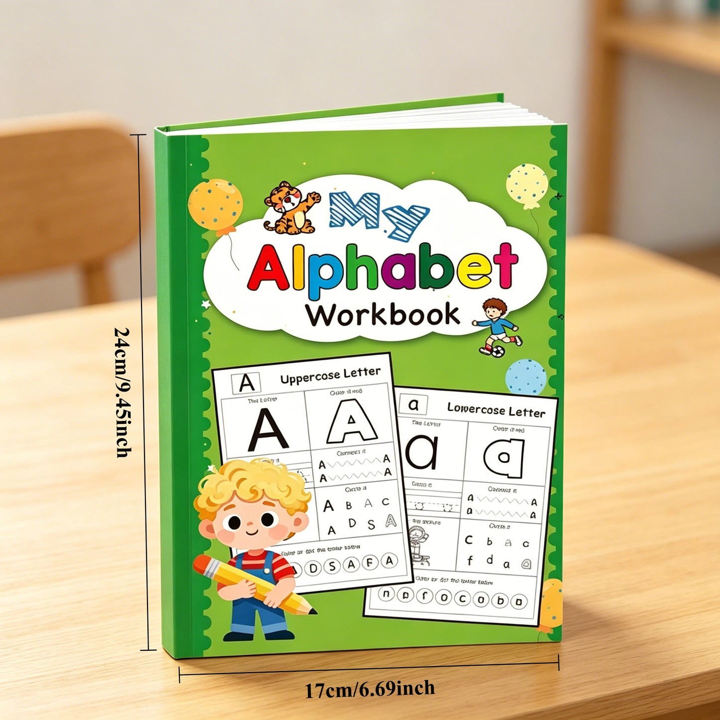 Preschool Alphabet Tracing Workbook My First Letter Learning Book