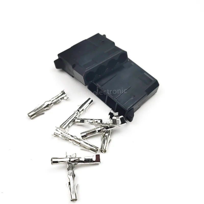 10 Sets Black 5.08mm Large 4 Pin Computer ATX IDE Power Connector Big 4P Housing + Terminals for Computer ATX EPS Power Peaceful Pleasures Health and Wellness