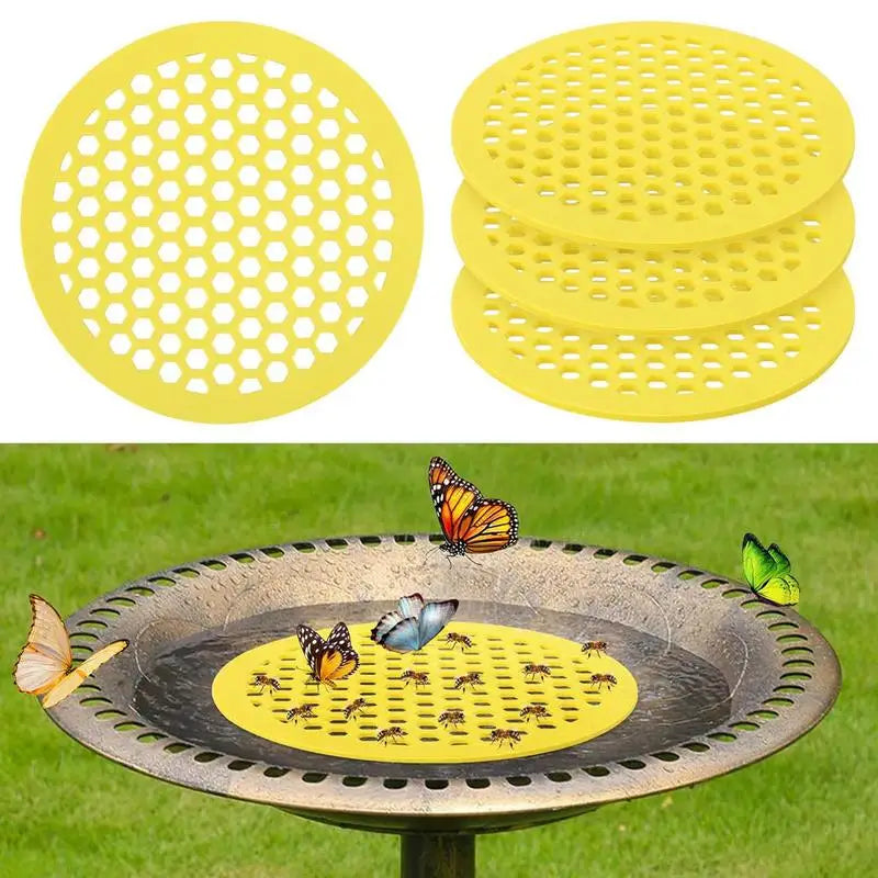 Floating Bee Feeder Island | Honeycomb Pollinator Drinker Tray