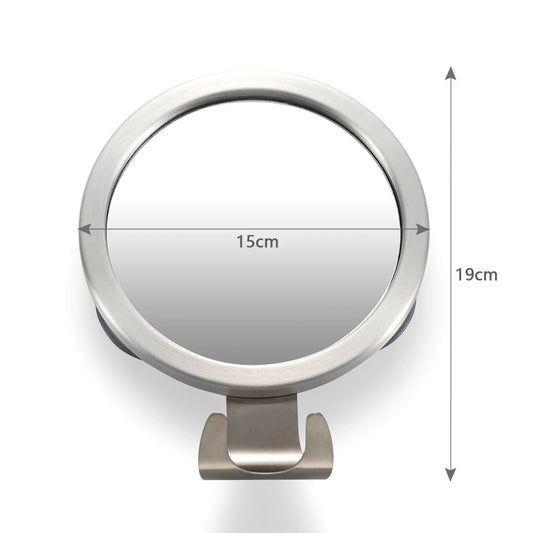 Fogless Shower Mirror – Anti-Fog Suction Cup Shaving Mirror Anti-Fog Shower Mirror Peaceful Pleasures Health and Wellness Circular mirror