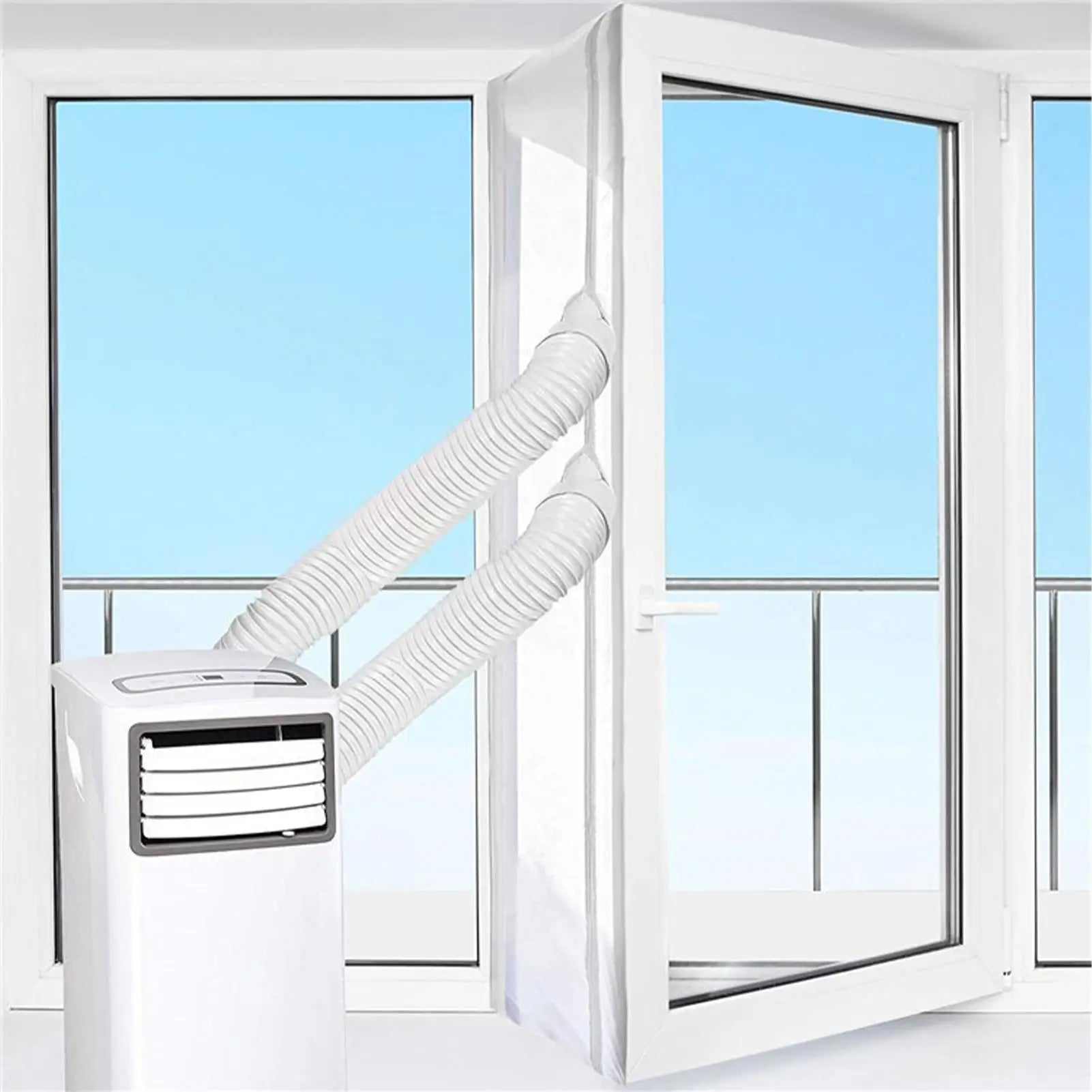 Portable Air Conditioner Window Seal Kit Casement AC Window Vent Seal Kit Insulation Accessories Stop Air Exchange for Home Peaceful Pleasures Health and Wellness